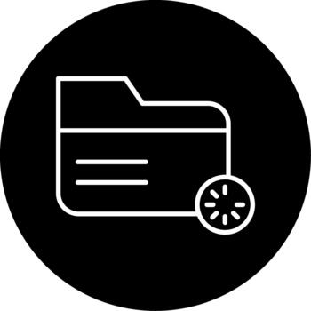 Batch Data Refresh Line Circle Inverted vector