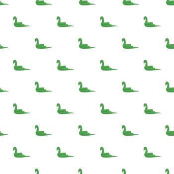 verde dibujos animados pitón serpiente repitiendo modelo diseño vector