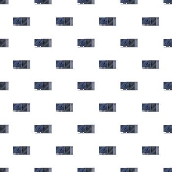 Desktop computers pattern creating technology background vector