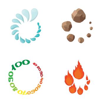 cargando y Progreso indicador elementos colección vector
