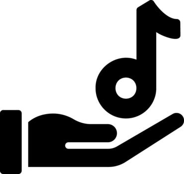 hand solid glyph icon vector