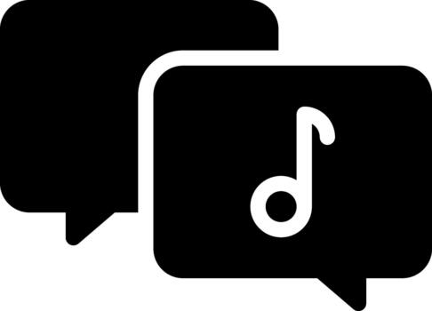 conversations solid glyph icon vector