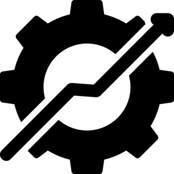 mejoramiento glifos sólido icono vector