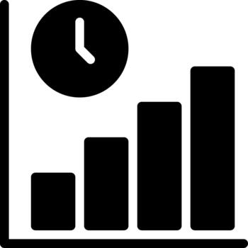 solid chart glyph icon vector