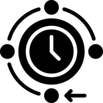 flujo de trabajo glifo icono sólido vector