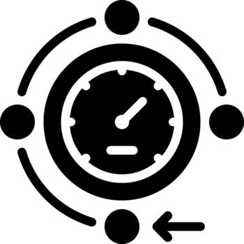 workflow solid glyph solid icon vector