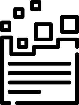 datos modelo lineal línea icono vector