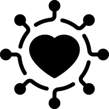 solid love solid glyph icon vector