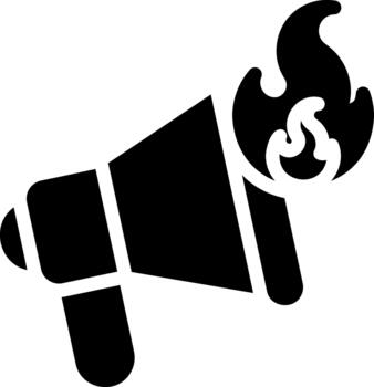 trending glyph icon solid vector