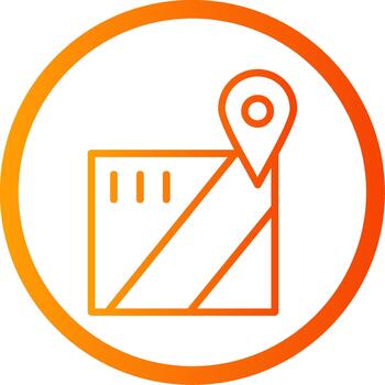mapa codificado ui símbolo marca vector
