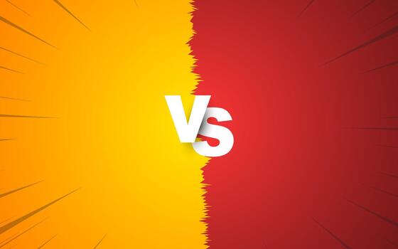Blank comic book versus background template vector