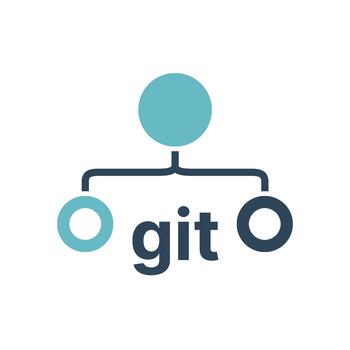 git versión controlar red icono vector