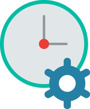 Time Optimization Unique Icon vector