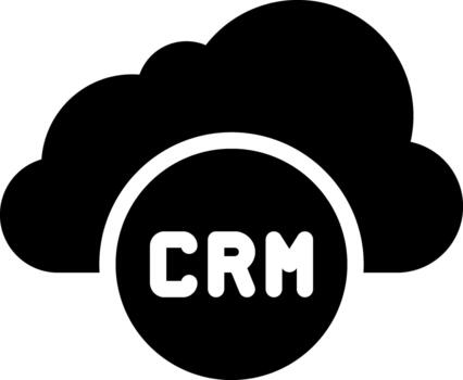 solid cloud solid glyph icon vector