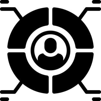 chart solid glyph icon vector