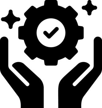 sólido Servicio sólido glifo icono vector