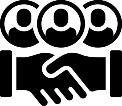 sólido relación sólido glifo icono vector