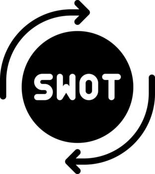 solid sync glyph icon vector