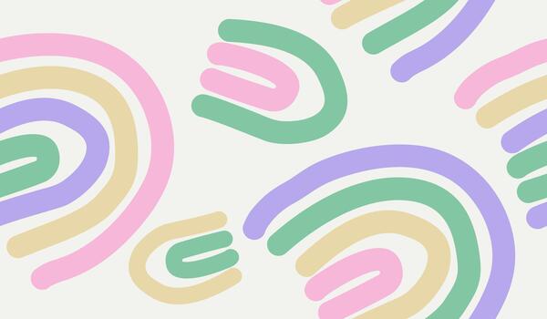 Rainbow pattern background vector