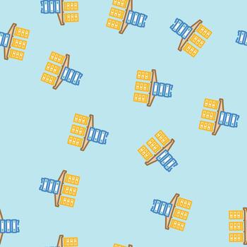 server virtualization data center seamless pattern vector