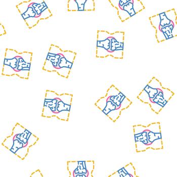 joint problem seamless pattern flat vector
