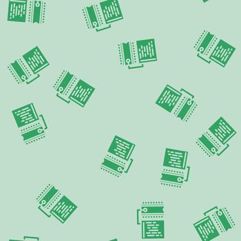 microcontroller programming electronics glyph seamless pattern vector