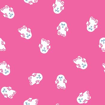 phantom ghost seamless pattern vector