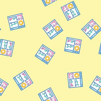 visualization dashboard seamless pattern vector