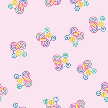 devops software seamless pattern vector