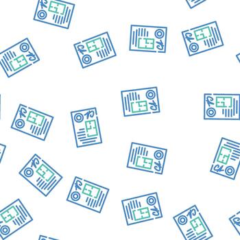 documents architect seamless pattern vector