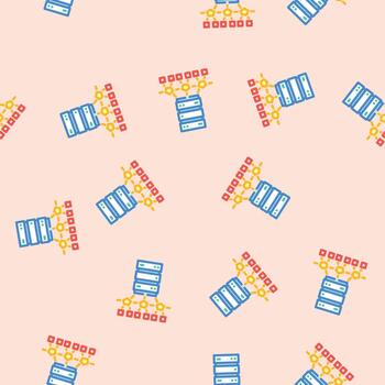 edge computing node data center seamless pattern vector