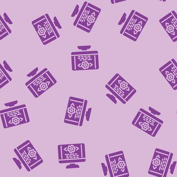 code optimization analyst glyph seamless pattern vector