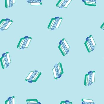 https seo isometric icon seamless pattern vector