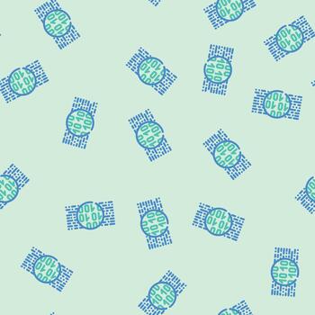 binario código grande datos sin costura modelo vector