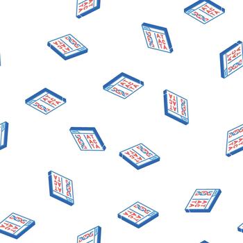 decoding dna code isometric icon seamless pattern vector