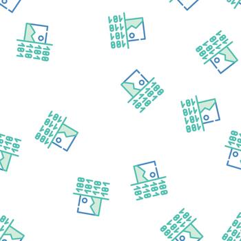 imagen binario código sin costura modelo vector