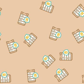 data access control database seamless pattern vector