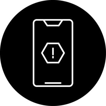 Error Debugging Mode Line Circle Inverted vector