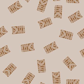 database performance glyph seamless pattern vector