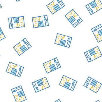 abstract package seamless pattern vector
