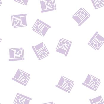 pattern set folder glyph seamless pattern vector