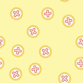 close button seamless pattern vector