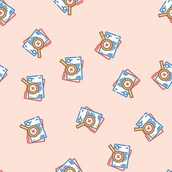 document reject seamless pattern vector