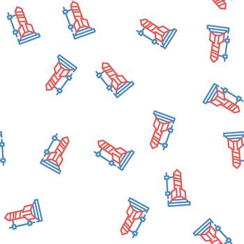 rocket science seamless pattern vector