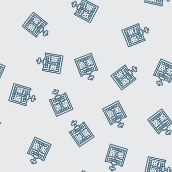 ore processing mining line seamless pattern vector