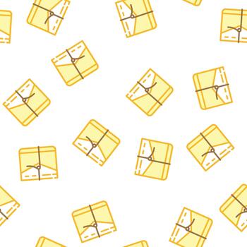 diary with string seamless pattern vector