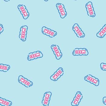 private cloud computing seamless pattern vector