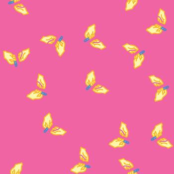 insert thread into needle seamless pattern vector