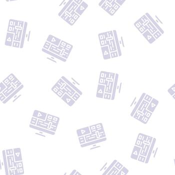 processing software glyph seamless pattern vector