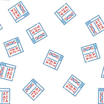 decoding dna code seamless pattern vector